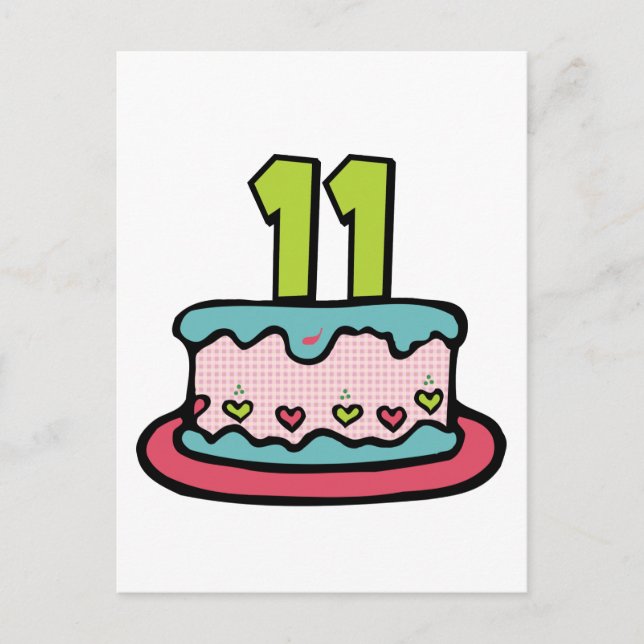 11 Ålderskaka Vykort (Framsida)