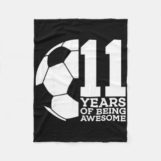 11 år av att vara fantastisk fotboll 11-årsdag _1  fleecefilt