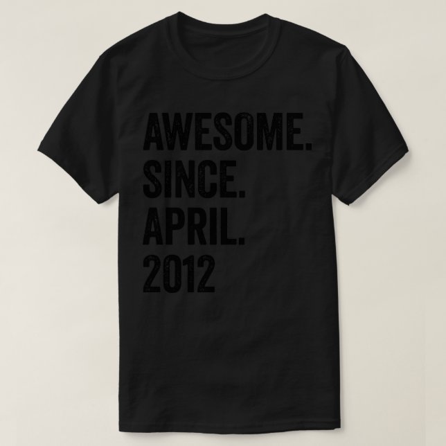 11 år Fantastisk sedan april 2012 elfte födelsedag T Shirt (Design framsida)