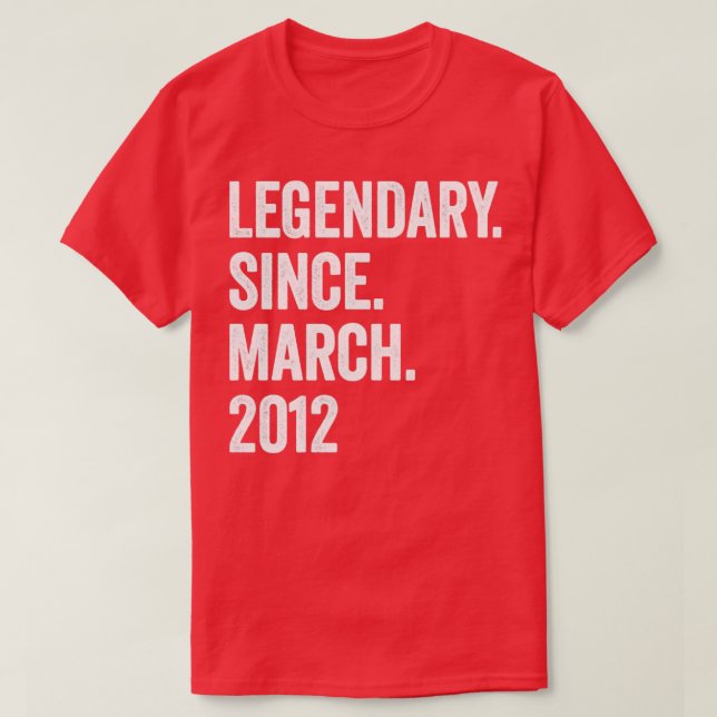 11 år Förklaring sedan mars 2012 11:e födelsedagen T Shirt (Design framsida)