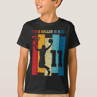 11 år gammal baseboll 11-års födelsedag pojke base t shirt