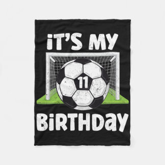 11 år gammal fotboll 11-års födelsedag Spelare Bar Fleecefilt