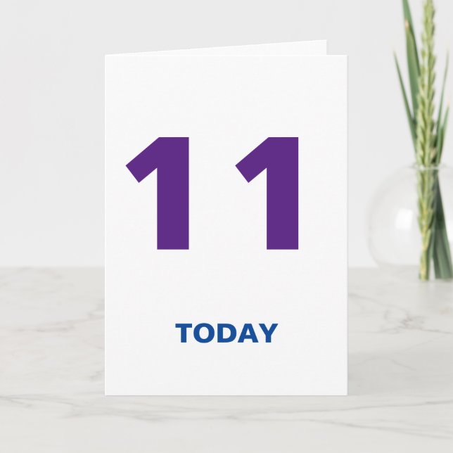 11 år gammal i dag födelsedag 11 kort (Framsida)