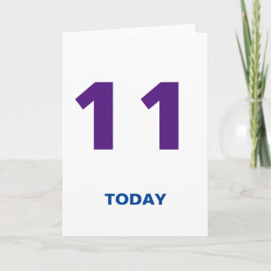 11 år gammal i dag födelsedag 11 kort