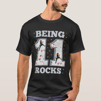 11 år gammal klätteräventyr på 11-årsdagen t shirt