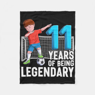11 år som legendarisk fotbollspojke 11-årsdag fleecefilt