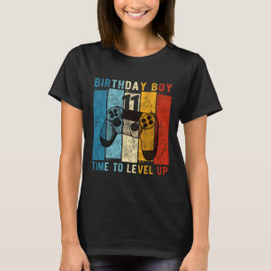 11-årig födelsedagstjong 11-tid till 11:e nivå t shirt