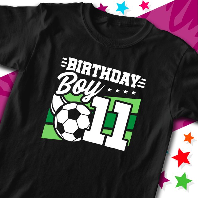 11-åriga fotbollsbarn i fotboll 11:e födelsedagspo t shirt (Skapare uppladdad)