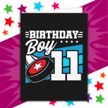 11-åriga Hockey Party-tema 11:e födelsedagspojken