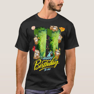 11-åriga Sjunde födelsedag 11:e flickor Tonåringar T Shirt