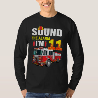 11-åring Det är min elfte födelsedagselev Fire Las T Shirt