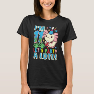 11 års ålder Axolotl 11:e Födelsedagsfesten Boys G T Shirt