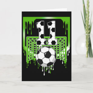 11-års födelsedag fotboll glass dropp 11 år gammal kort
