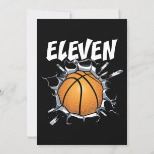 11-års födelsedagsfest för basket 11-årig pojke inbjudningar