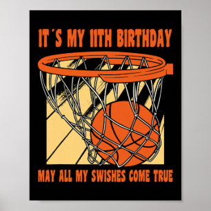 11 års gammal Lycklig 11:e födelsedagsbysketbyll 1 Poster