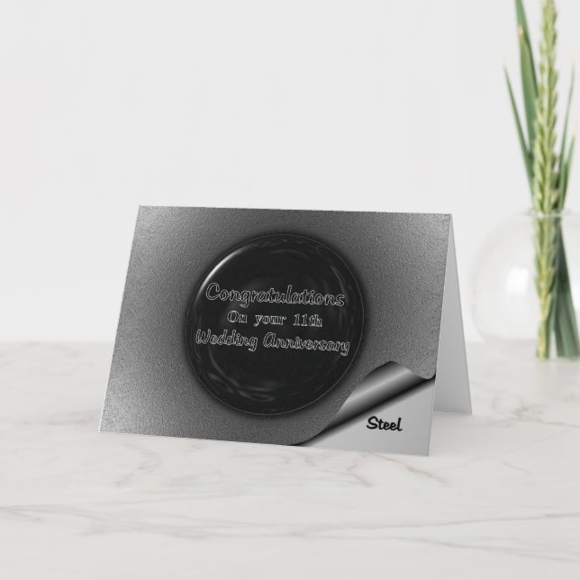 11-års Hochzeitstag Kort (Framsida)