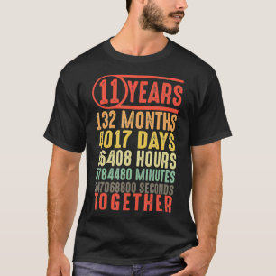 11-årsjubileum 11-årsjubileum i Bröllop till henne T Shirt