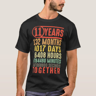 11-årsjubileum 11-årsjubileum i Bröllop till henne T Shirt