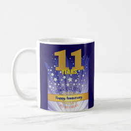 11-årsjubileum för anpassad återhämtning, fet nume kaffemugg