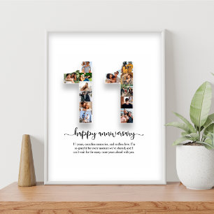 11-årsjubileum - Poster fotokollage
