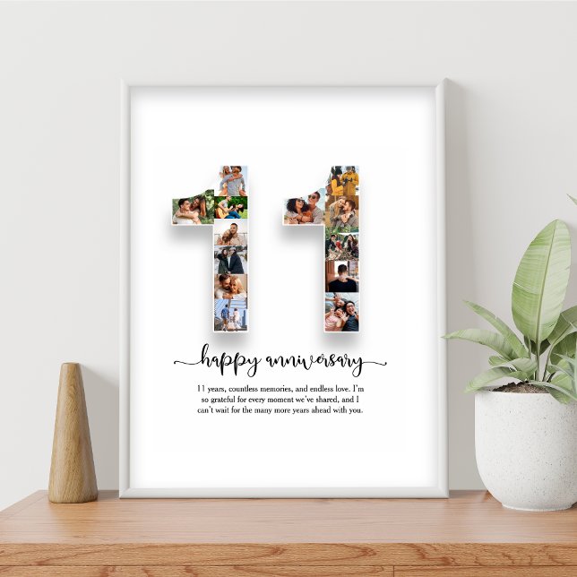 11-årsjubileum - Poster fotokollage (Skapare uppladdad)