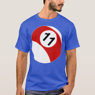 11 Boll Bassäng-biljardbiljard T Shirt
