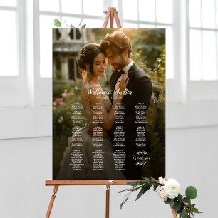 11 bord elegant foto bröllop sittande diagram poster