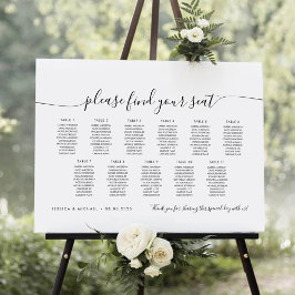 11 Bord Modern Sittplatsschema Hitta Din Plats Poster