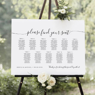 11 Bord Modern Sittplatsschema Hitta Din Plats Poster