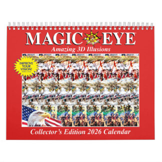 11" bred 2026 USA Magic Eye Kalender