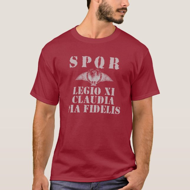 11 Claudiuss 11th lojala legion - romersk örn T-shirt (Framsida)