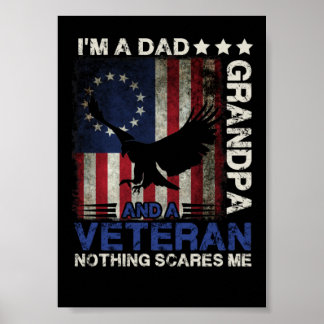 11 Distressed Betsy Ross Jag är pappa farfar Poster