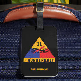 11:e beväpnade "Thunderbolt"-divisionen Disted Bagagebricka
