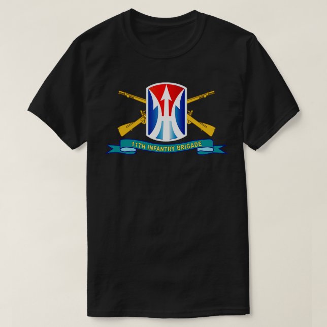 11:e brigaden i infanteriet SSI med Br Ribbon X T Shirt (Design framsida)