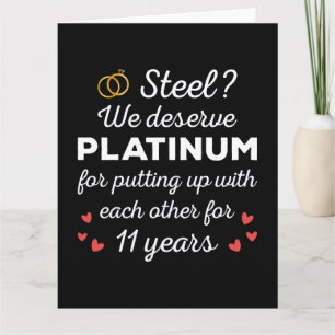 11:e Bröllop-årsdagen I - Stålverkets fina par Kort