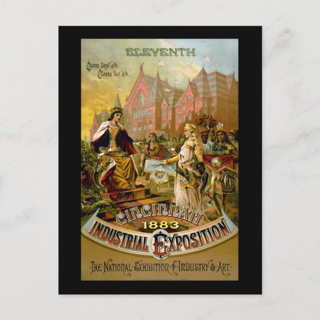 11:e Cincinnati Industrial Exposition Vykort (Framsida)