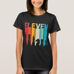11:e födelsedag av presentspelaren för chess Retro T Shirt