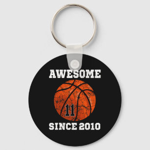 11:e födelsedag Basketball Älskare Gift 11 år gamm Nyckelring