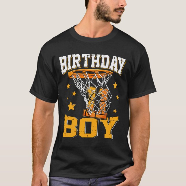 11:e födelsedag Basketball Boy 11-årig basketbal T Shirt (Framsida)