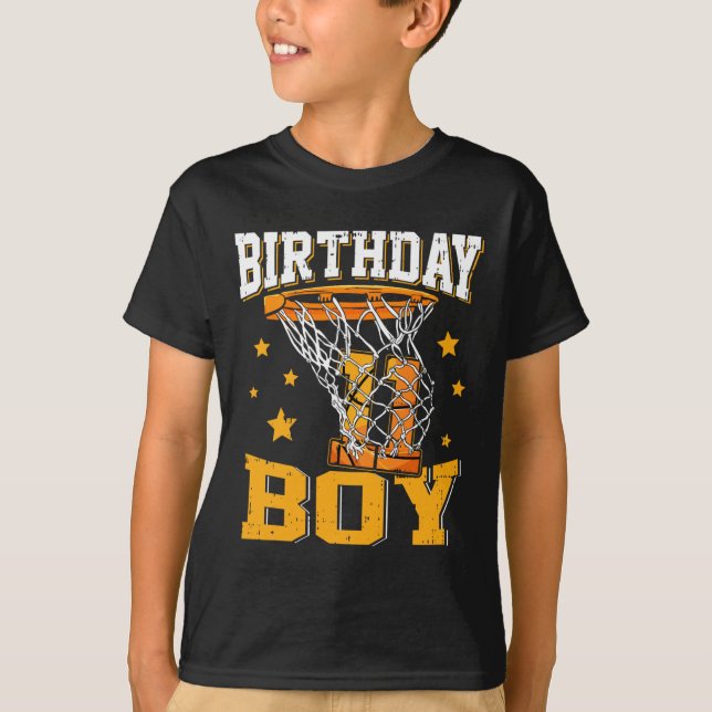 11:e födelsedag Basketball Boy 11-årig basketbal T Shirt (Framsida)