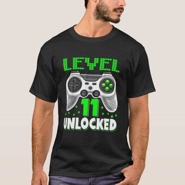 11:e födelsedag, Elva 11 olåst V T Shirt (Framsida)