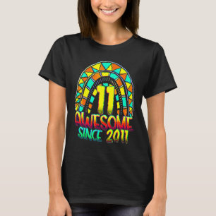 11:e födelsedag Fantastisk sedan 2011 Regnbåge på  T Shirt
