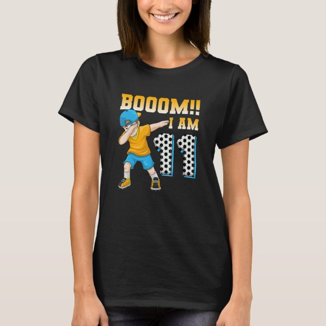 11:e födelsedag Födelsedagsfest 11 år T Shirt (Framsida)
