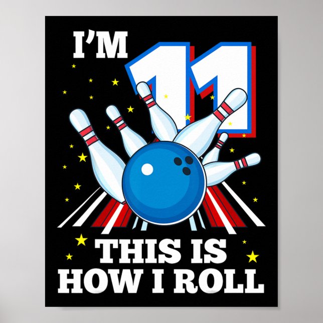 11:e födelsedag Jag är 11. Poster (Framsidan)
