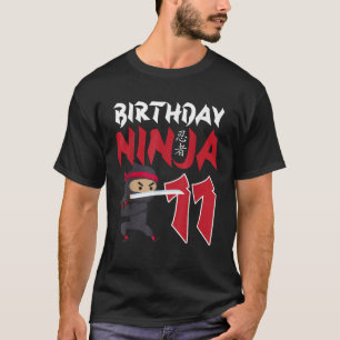 11:e födelsedag Ninja Lycklig 11-årig ynkron B-dag T Shirt