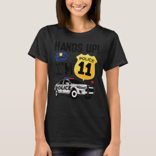 11:e födelsedag Policeman Boy Elva Year Old Police T Shirt