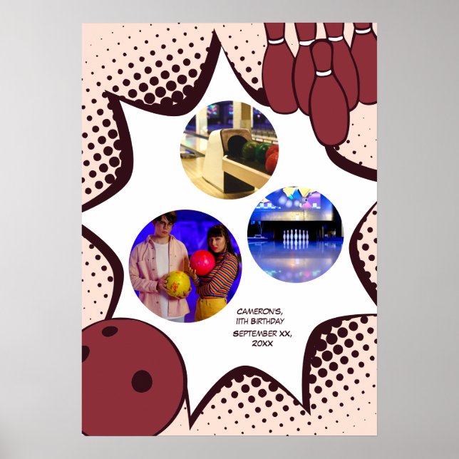 11:e födelsedag Poster fotokollage (Framsidan)