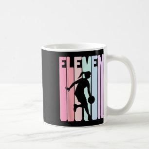 11:e födelsedag - Retro Bysketbyll Player 11 år ga Kaffemugg
