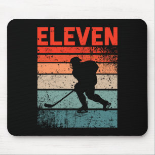 11:e födelsedag Retro Ice Hockey 11-årig Boy Gi Musmatta