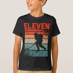 11:e födelsedag Retro Ice Hockey 11-årig Boy Gi T Shirt